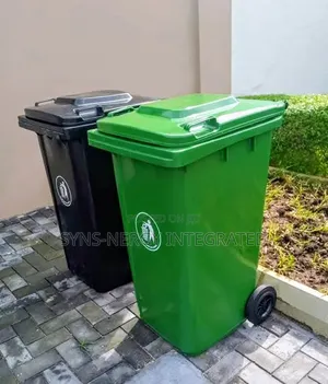 Stylish 240l Waste Bin With Tyres