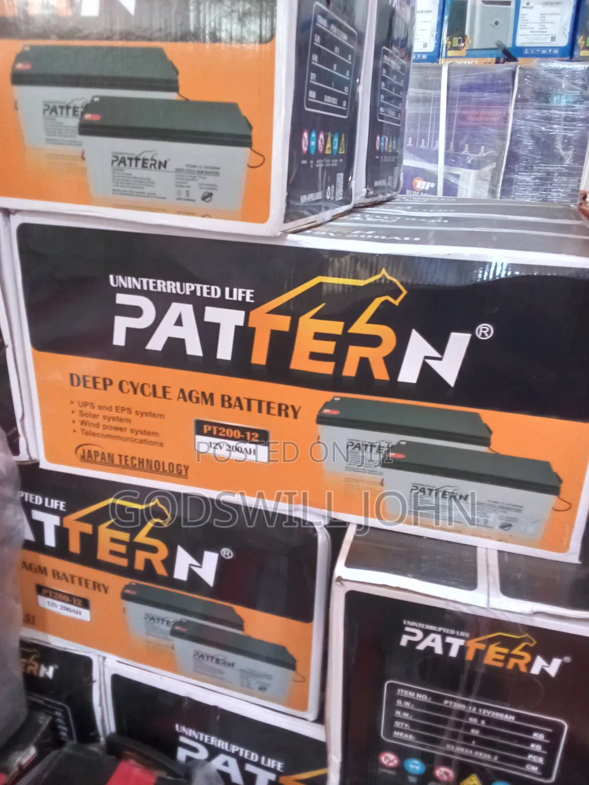 Pattern Drycell Battery
