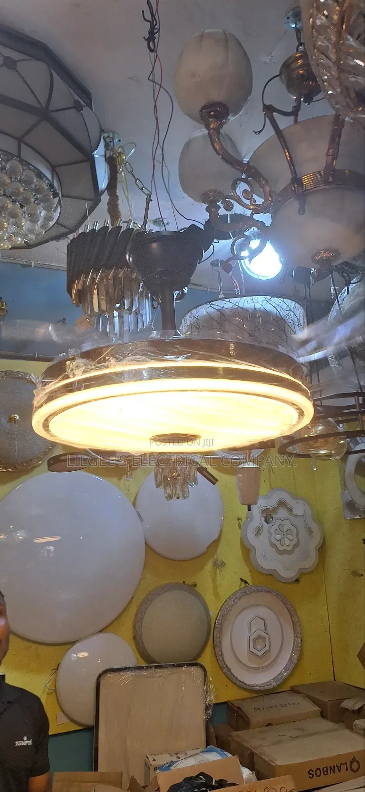 High Quality Chandelier With Fan/Mp3 Player