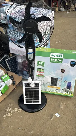 Solar Fan With 2 Bulb