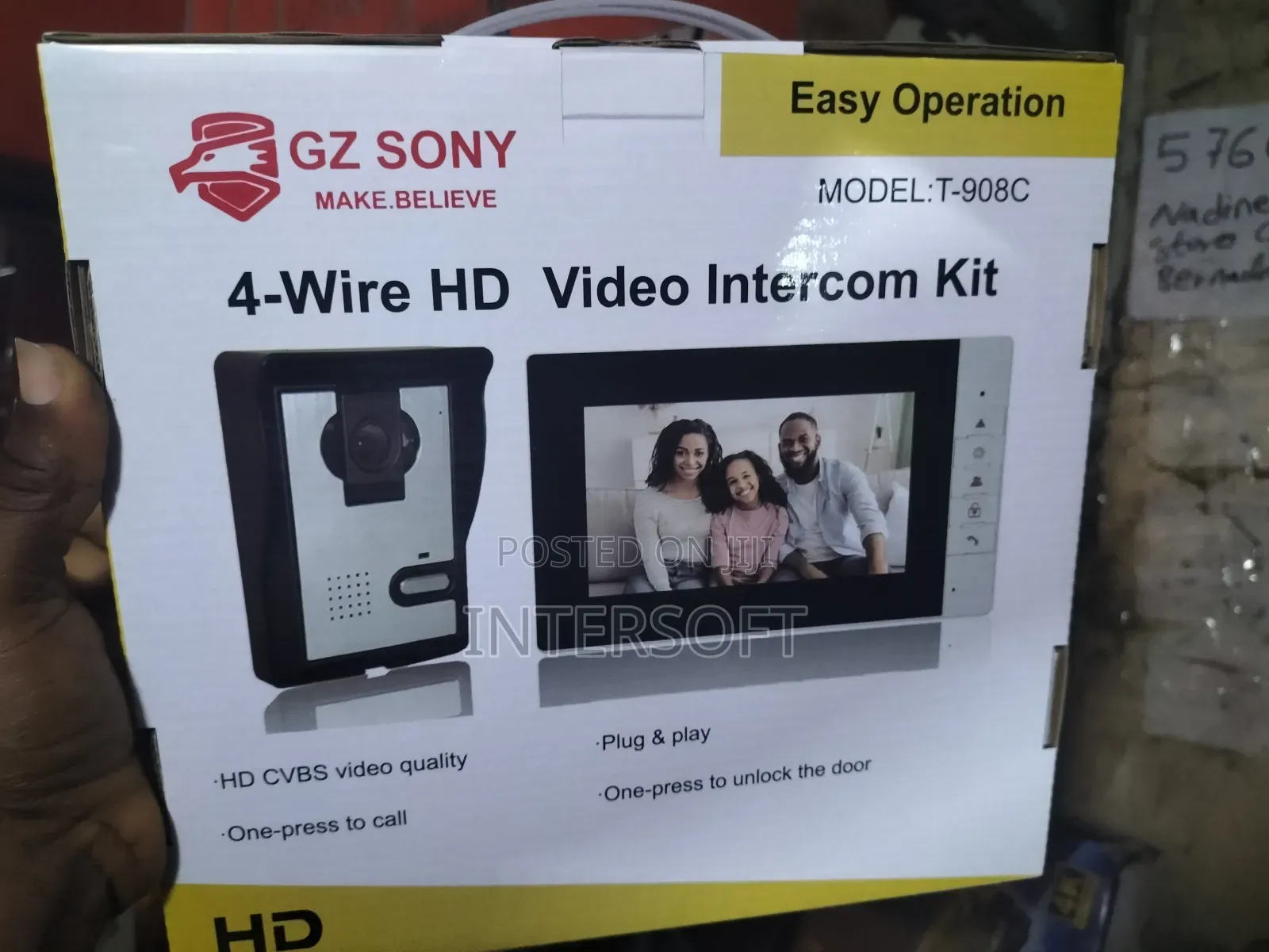 Video 4-Wire Hd Video Intercom Kit, a Security Syste