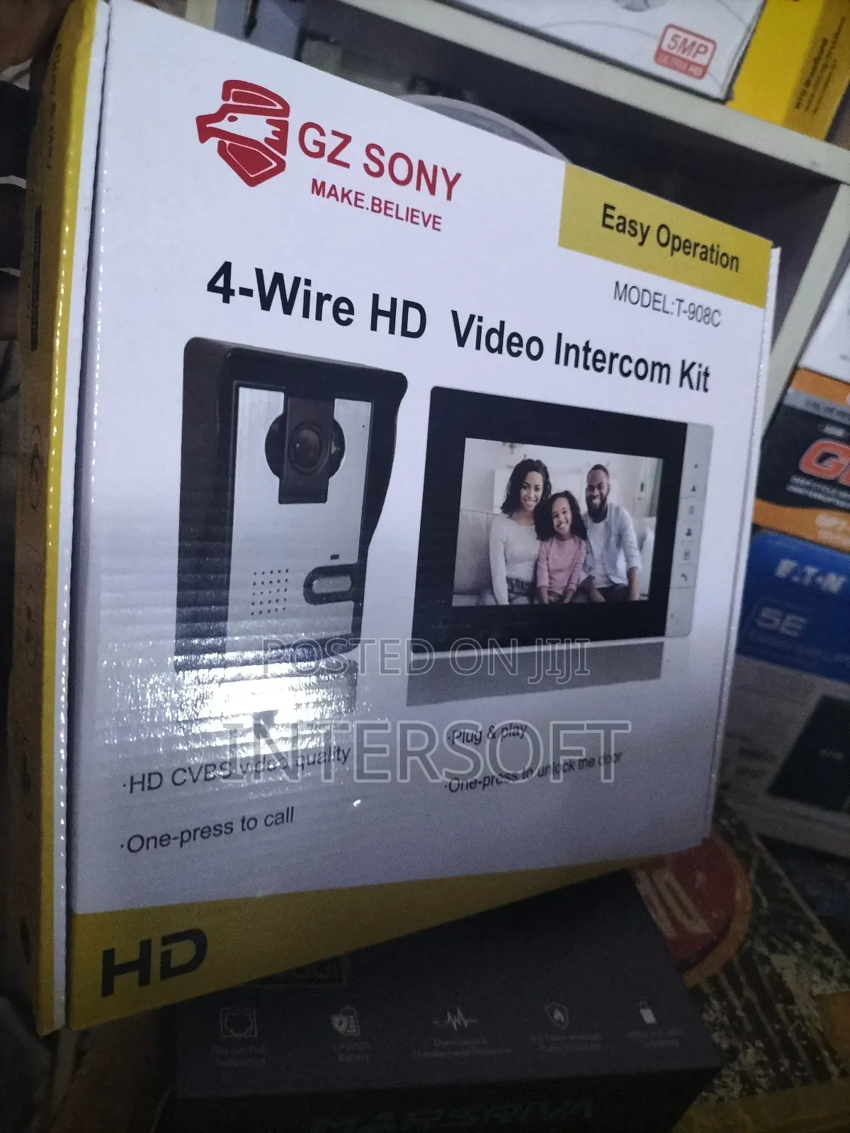 Video 4-Wire Hd Video Intercom Kit, a Security Syste