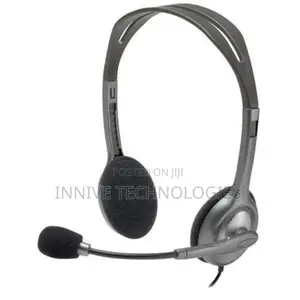 Logitech H111 Stereo Headset With Adjustable Headband and Boom Mic