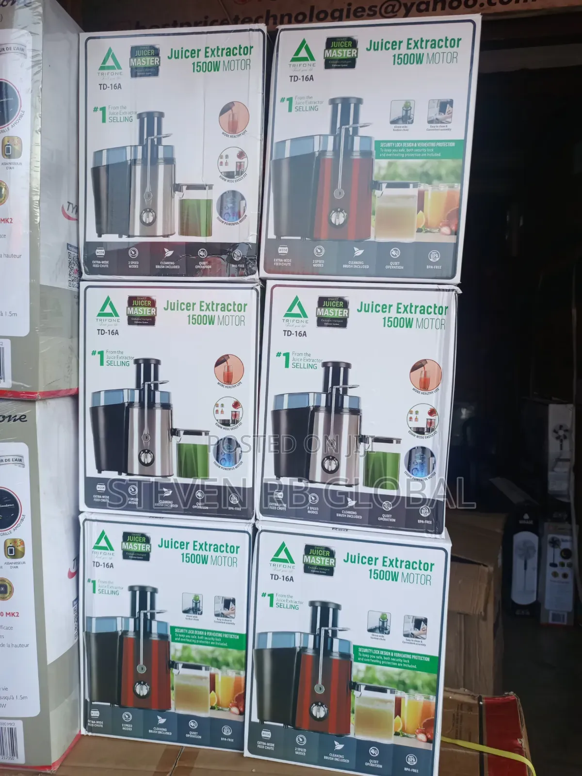 Trifone 1500w Juice Extractor | Td-16a