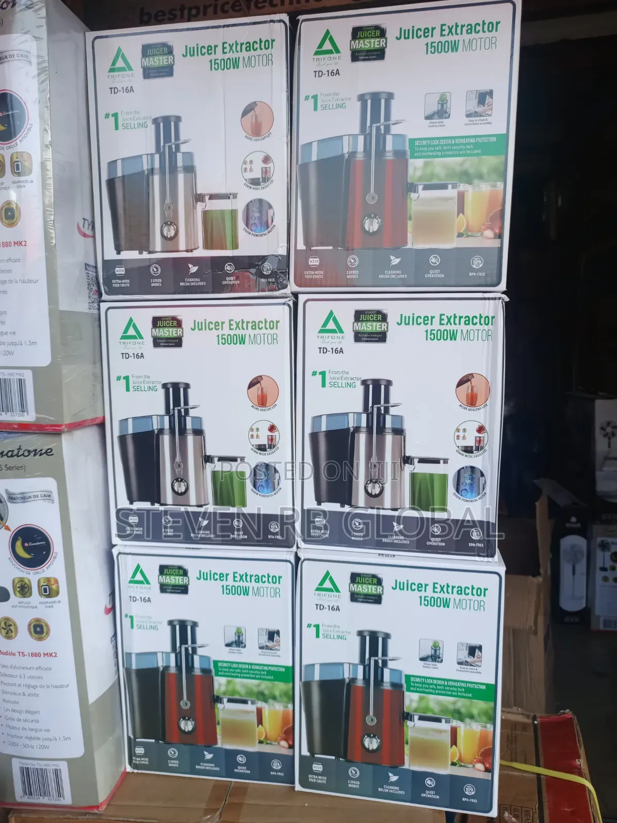 Trifone 1500w Juice Extractor | Td-16a