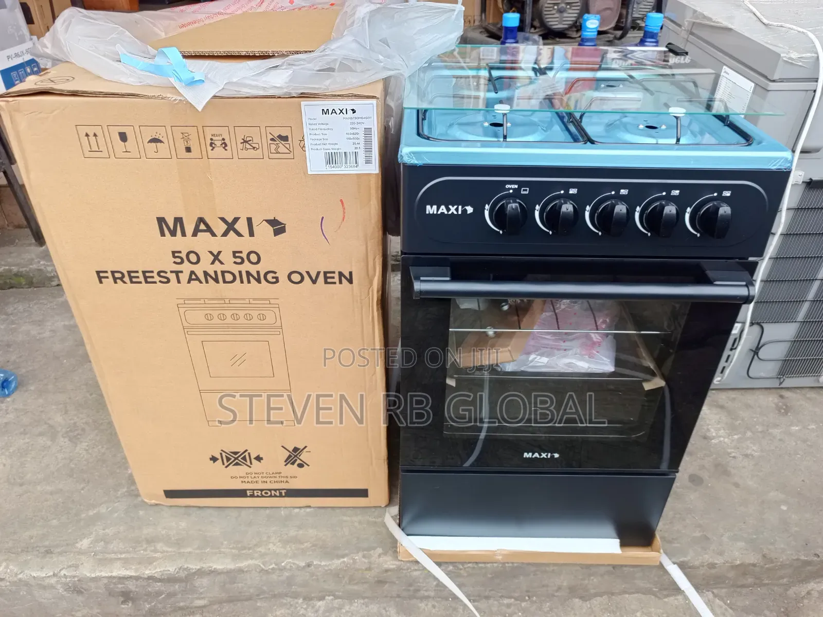 Maxi 50×50cm 4-Burner Gas Cooker (Basic) | Maxist50mg4g011