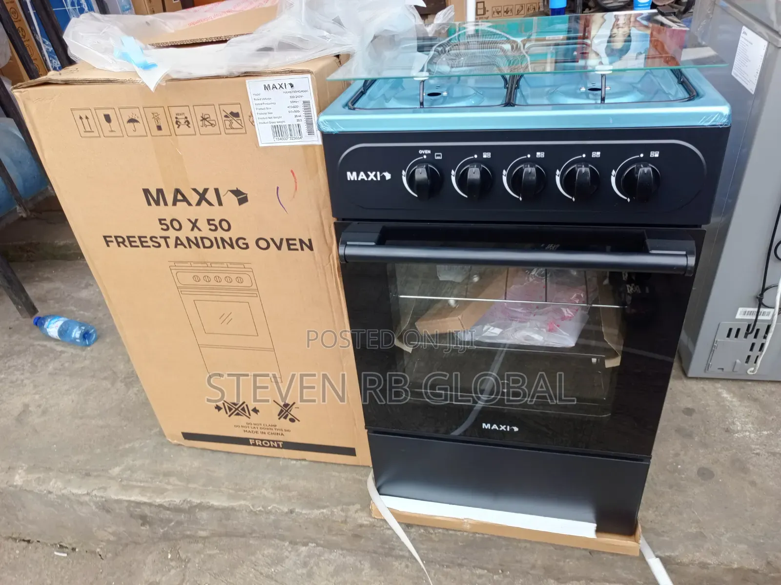 Maxi 50×50cm 4-Burner Gas Cooker (Basic) | Maxist50mg4g011
