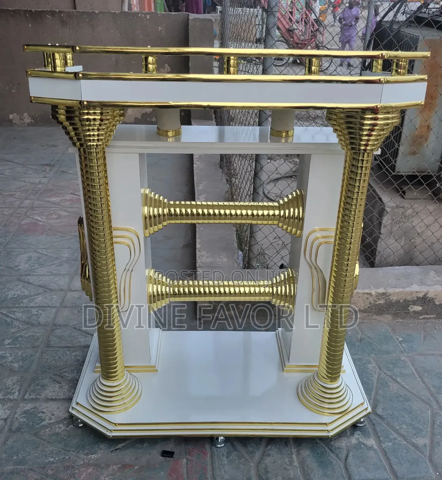 Modern Pulpit With Chrome