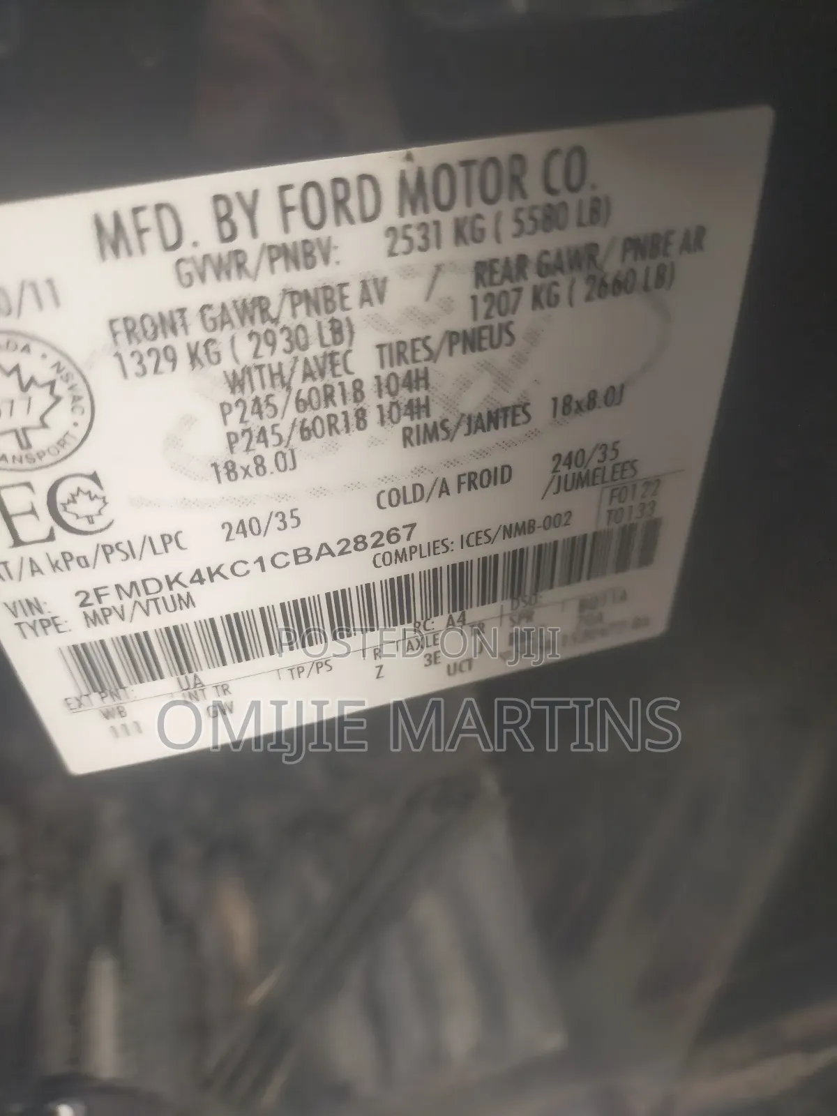 Ford Edge 2013 Black