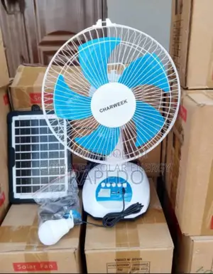 Charweek Brand Solar Table Fan Very Much Available and Affordable