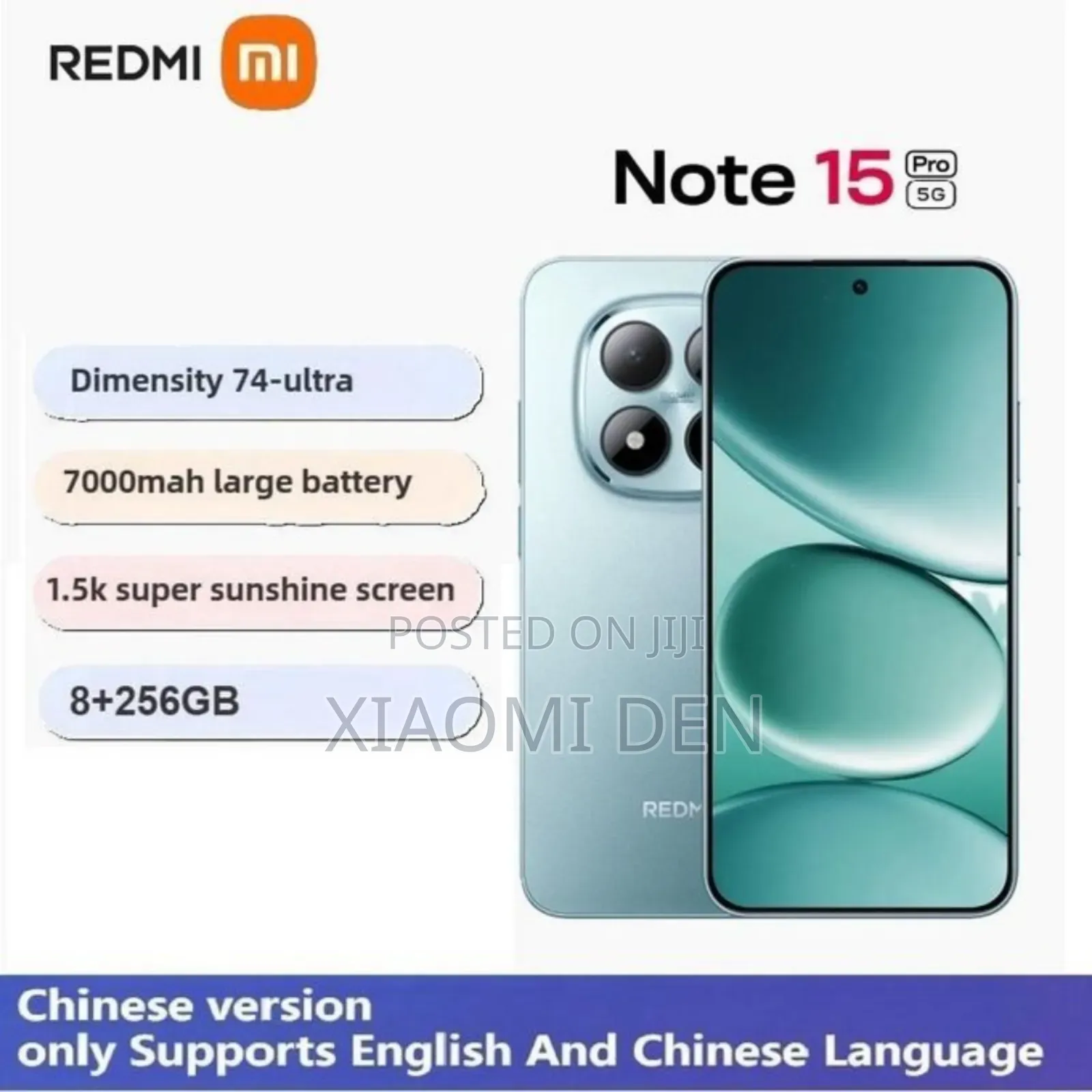 New Xiaomi Redmi Note 15 Pro 256 GB Blue