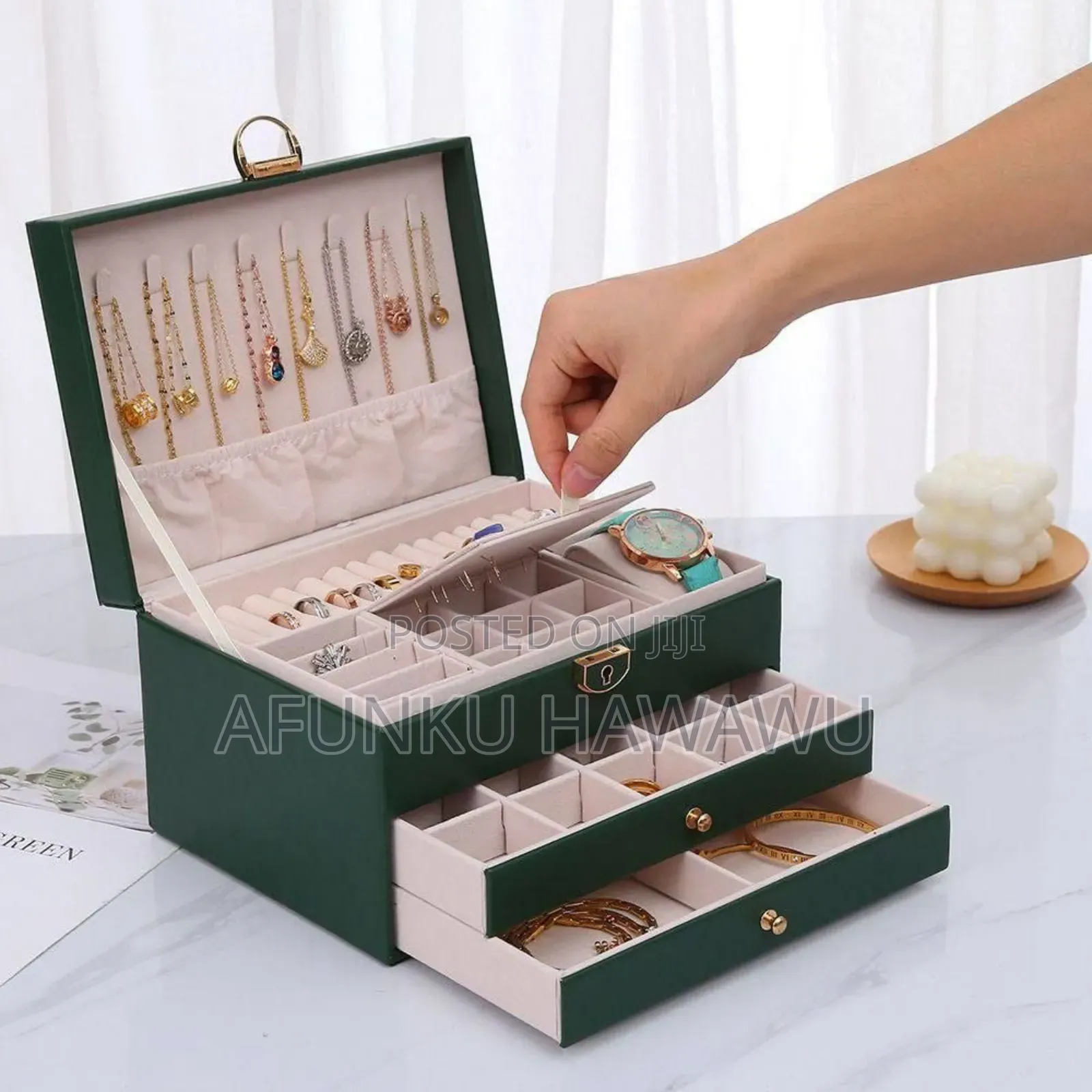 Three Layer Jewelry Storage Box