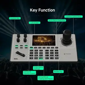 Tongveo Ptz Camera Joystick Controller With 5'' Lcd Screen Preview