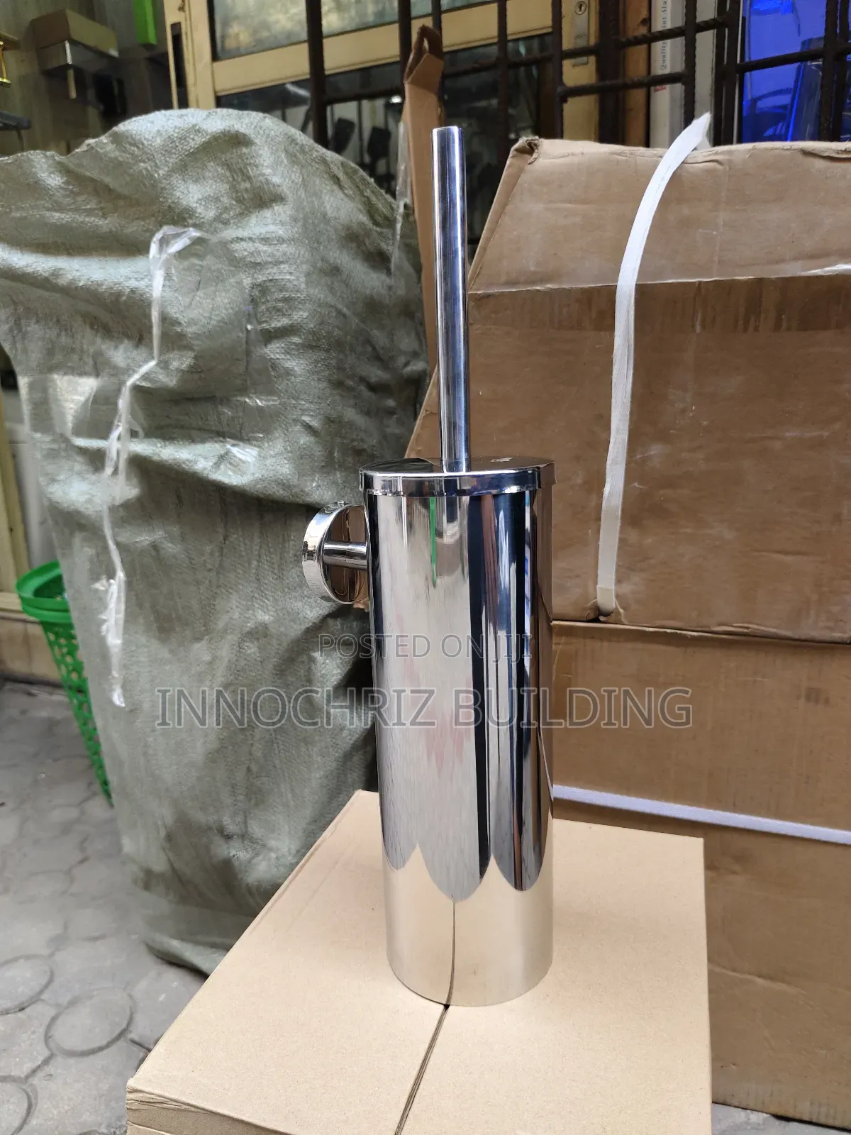 Chrome Hanging Toilet Brush