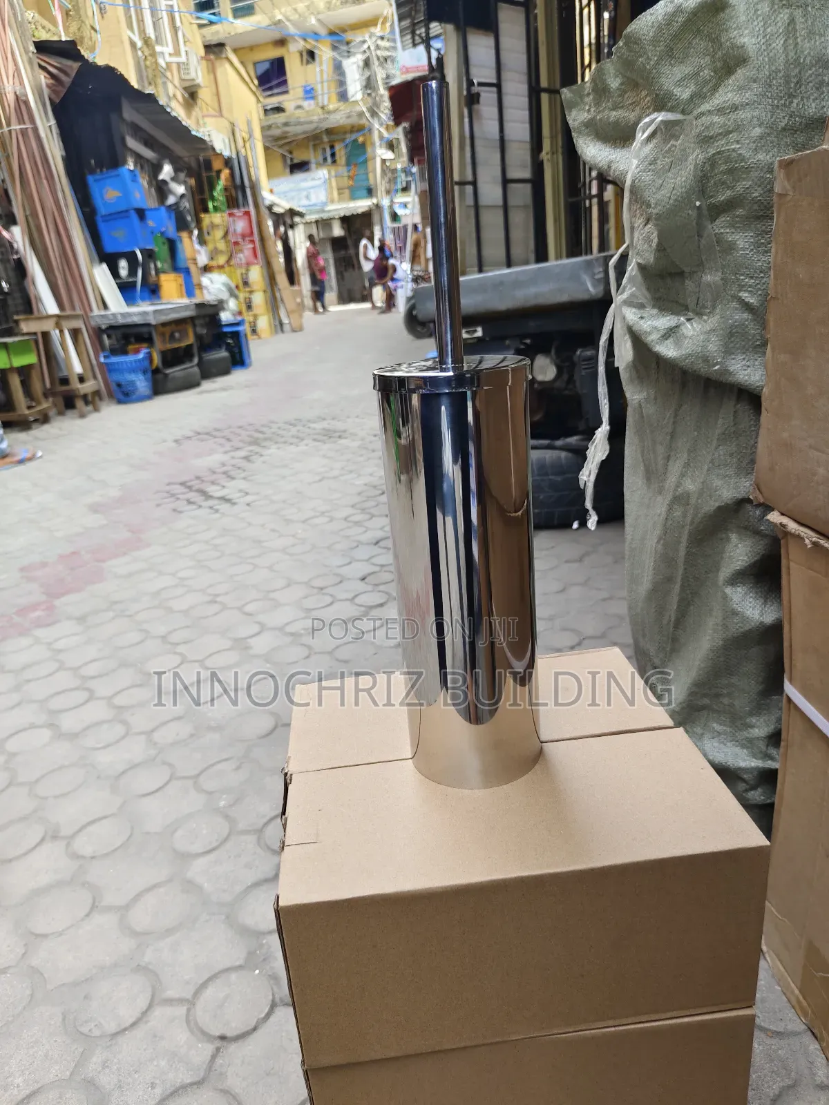 Chrome Hanging Toilet Brush