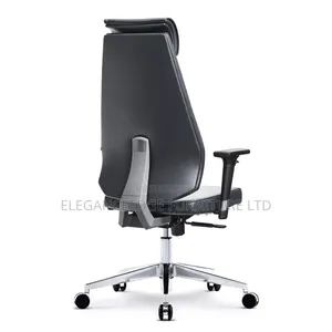 Black Executive High Back Adjustable Arms With Sturdy Legs