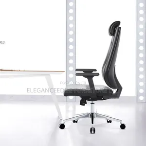 Black Executive High Back Adjustable Arms With Sturdy Legs