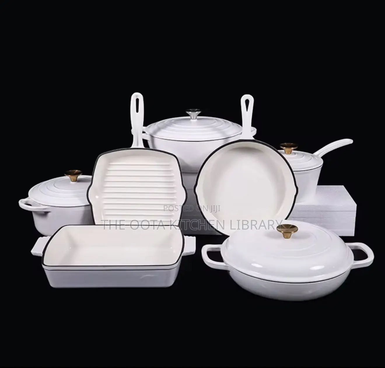 11pcs Best Quality Enameled Cast Iron Pot