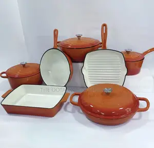 11pcs Best Quality Enameled Cast Iron Pot