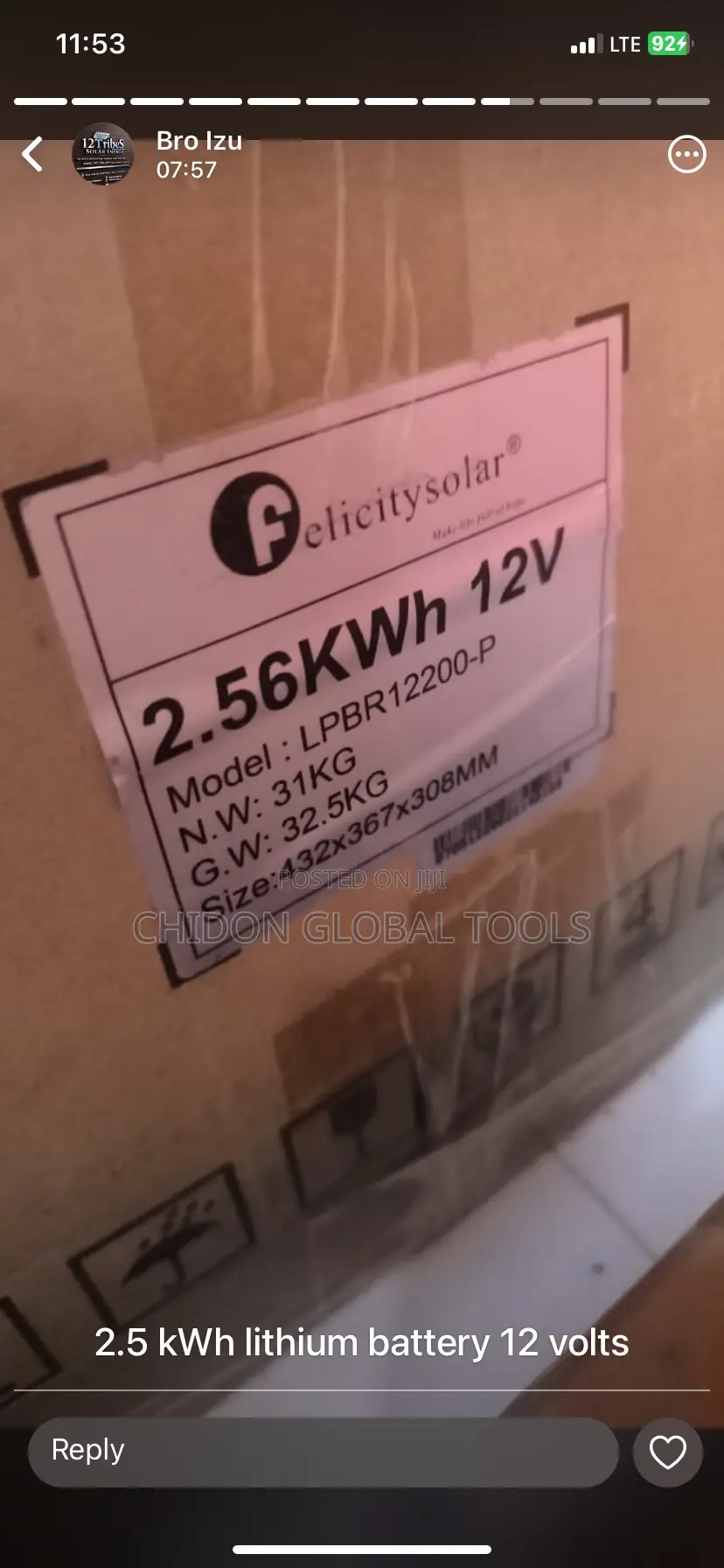 Lithium Battery 2.5kwh