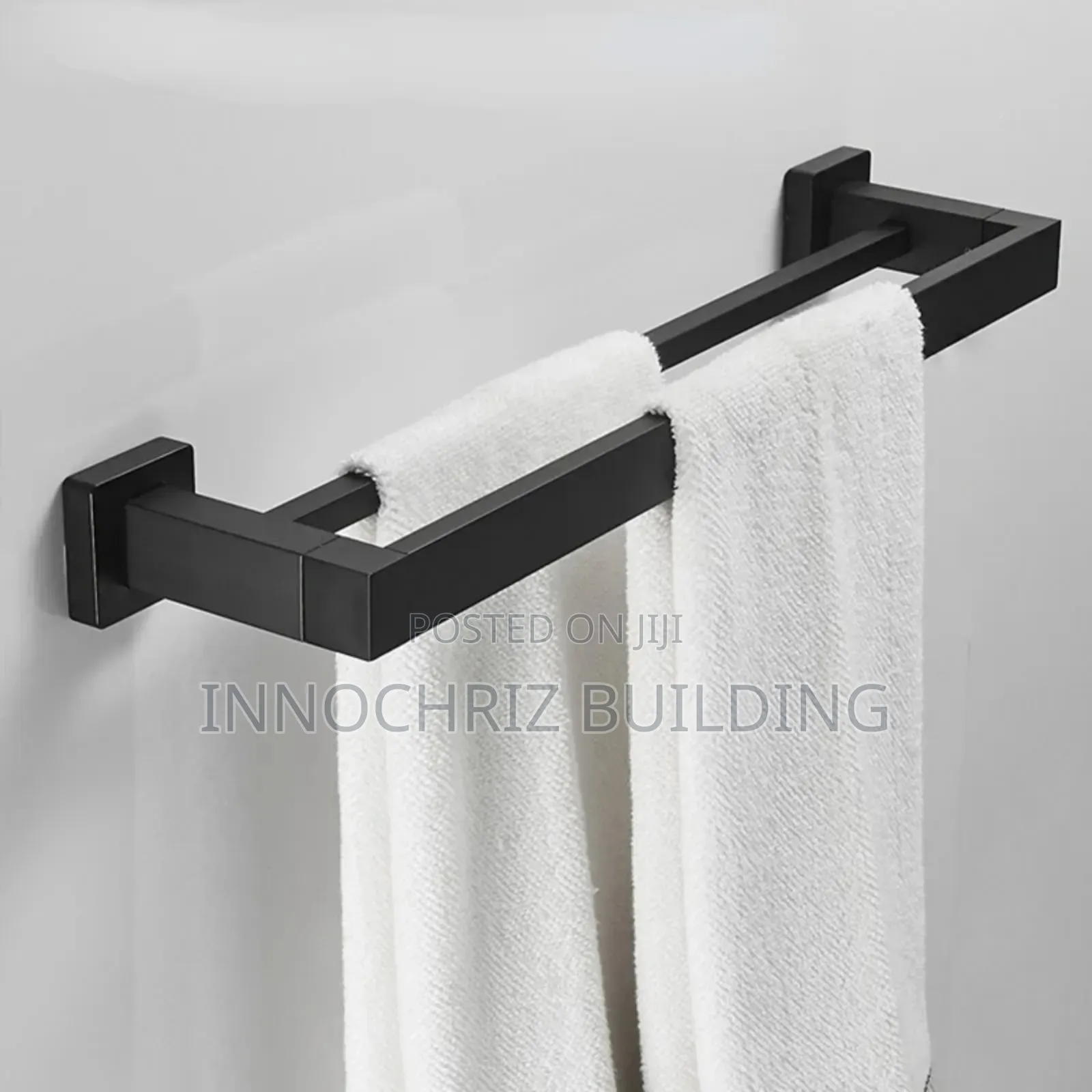 Black Square Towel Rail