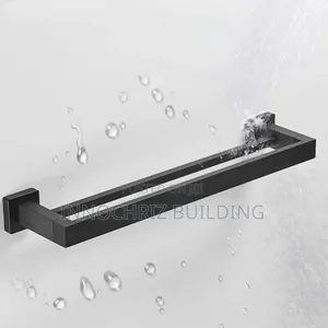Black Square Towel Rail