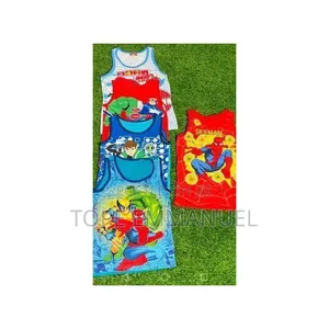 Boy's Cartoon Character Singlet 3pcs