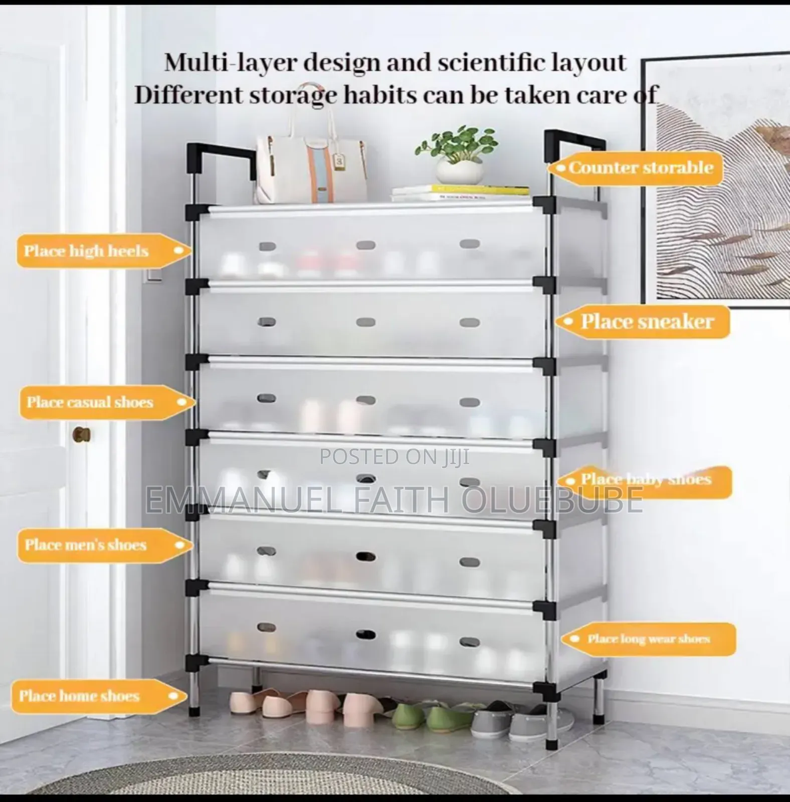 7 Layers Cover Shoe Rack