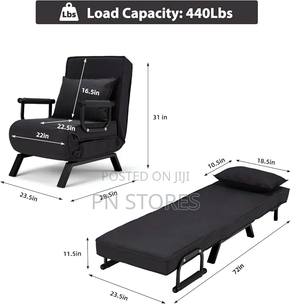 3in1 Easily Convertible Sofa Bed Chair