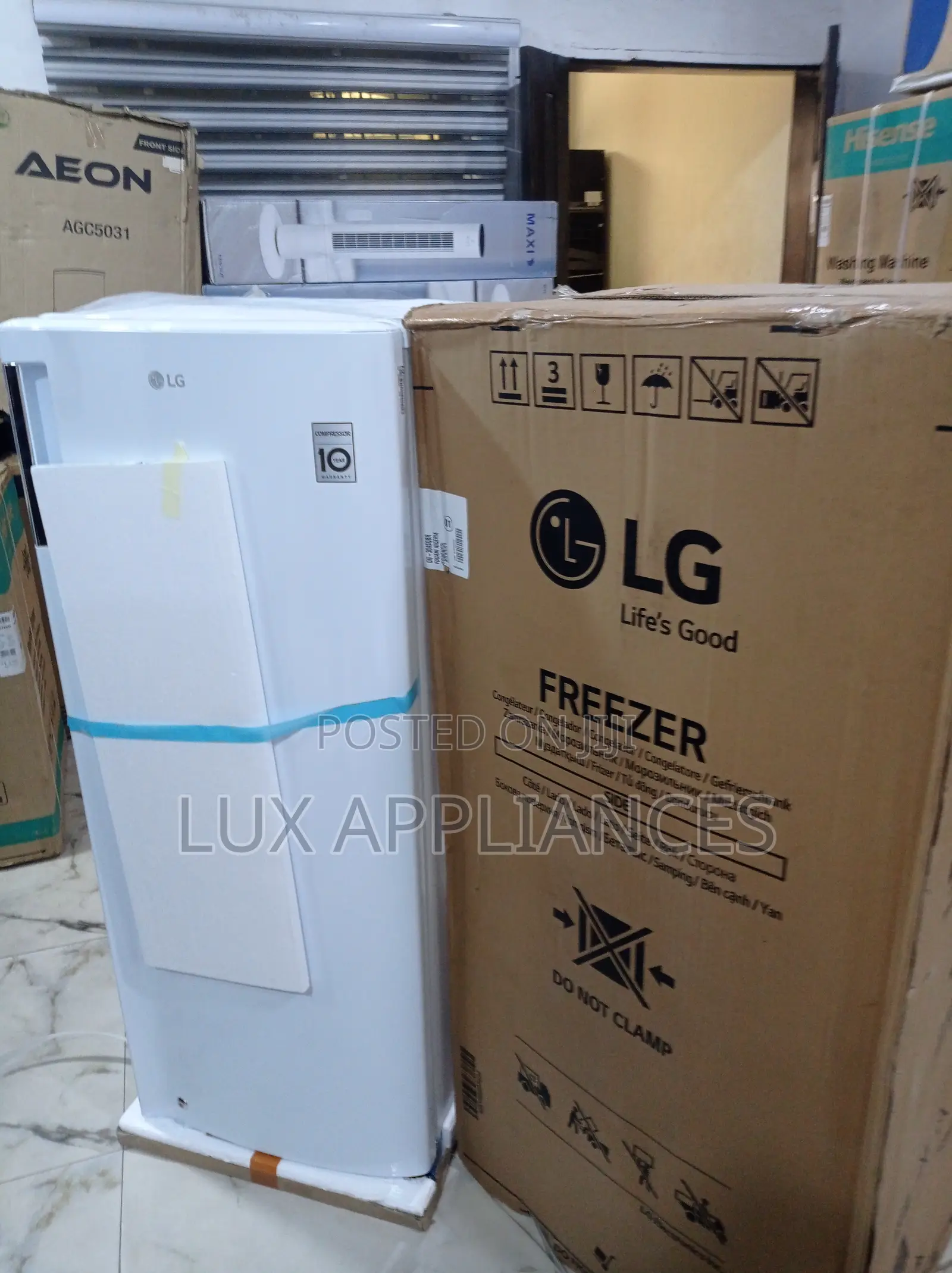Lg Upright Freezer 168 Litres
