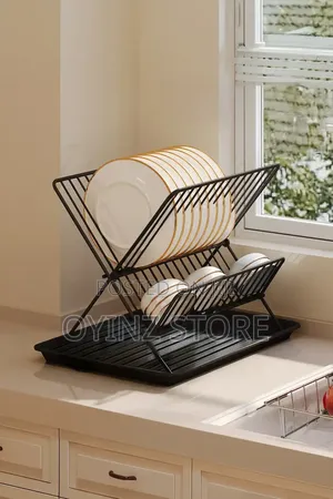 Portable Stainless Steel Foldable Dish Rack