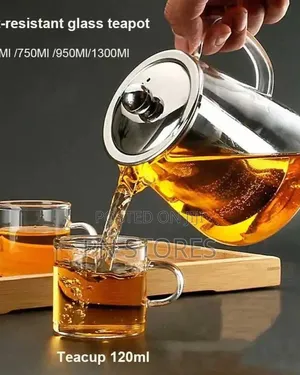 Glass Kettle Heat Resistant Teapot With Filter