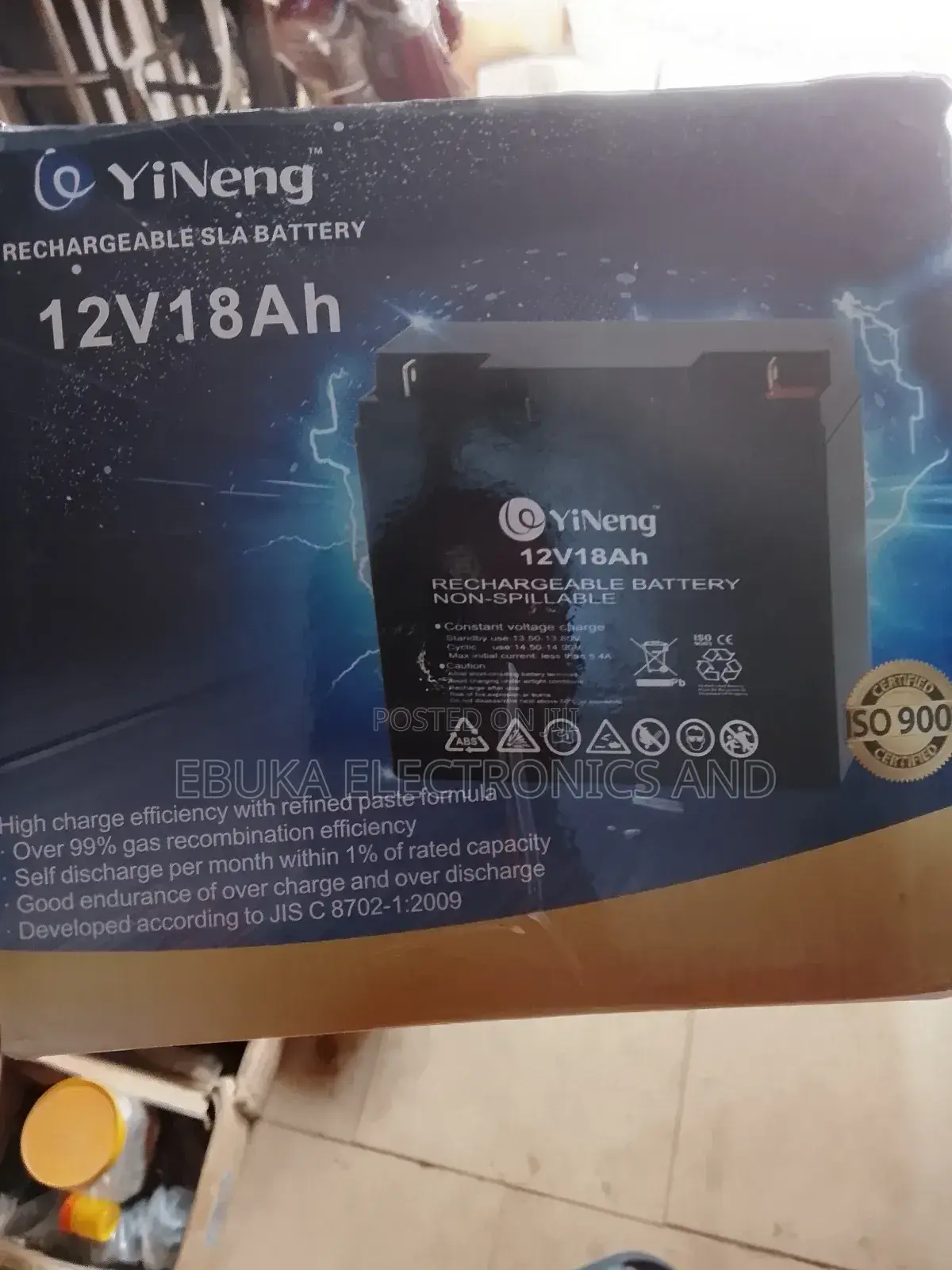 Rechargeable Battery Non -Spillable Is Available
