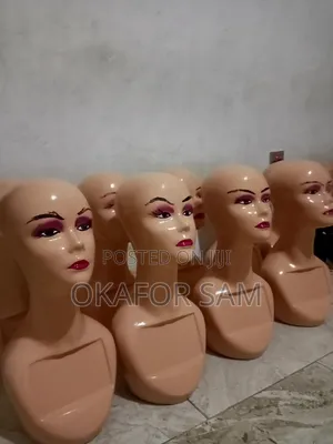 Mannequin for Sampling Ladies Wigs. Made of Fiberglass