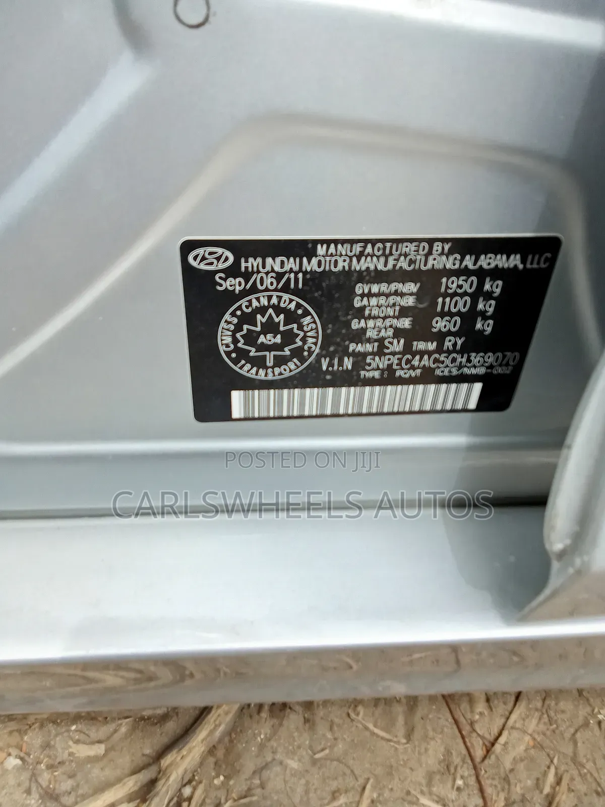 Hyundai Sonata 2012 Silver