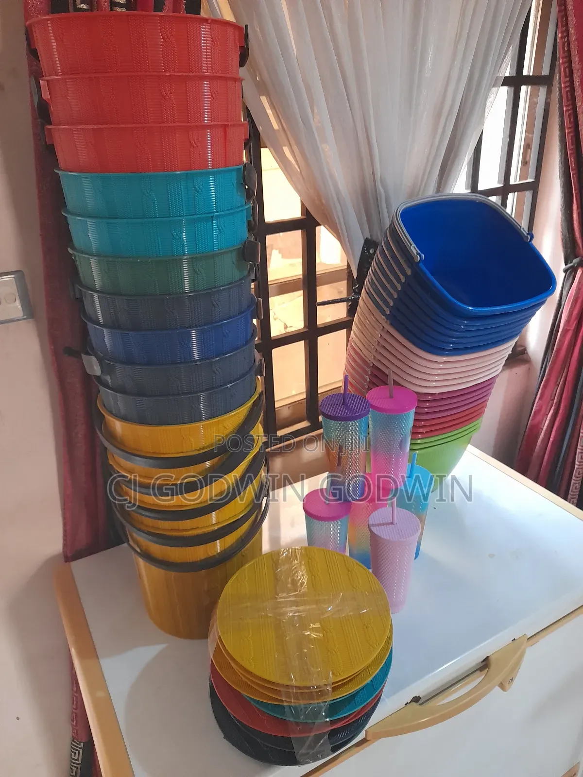 Plastic Bucket, Cup and Plastics