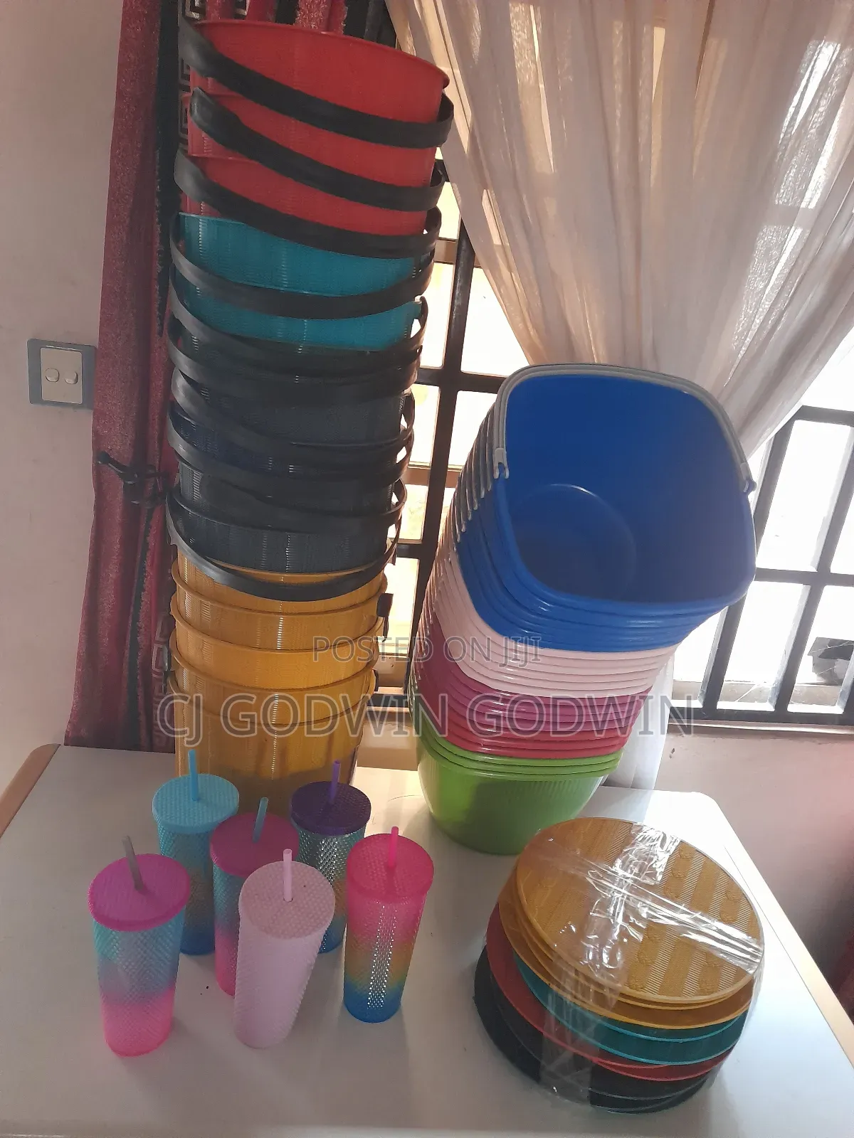 Plastic Bucket, Cup and Plastics