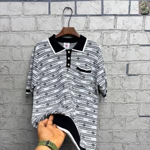 Casablanca Silk-Cotton Knit Polo Shirts