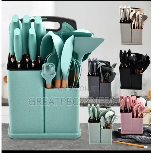 Kitchen Set Silicone Spoon