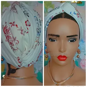 Floral Metallic Turbans