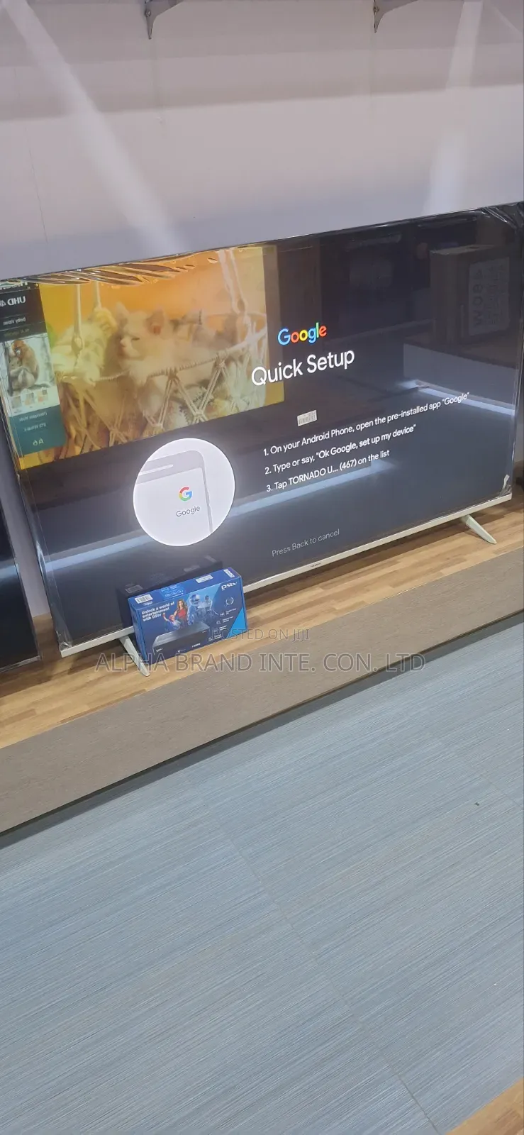 Tornado 65" Andriod Smart Tv With Free DSTV Decoder