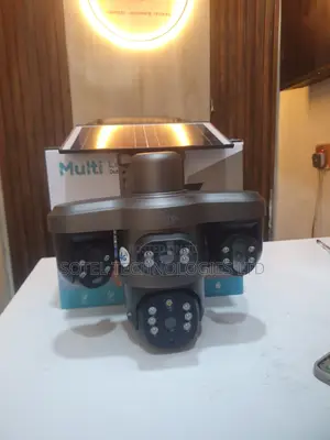 V380 4-Lens 4g Solar PTZ CCTV | Multi Lens Outdoor Security Camera