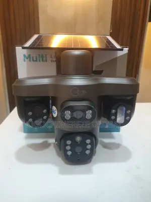 V380 4-Lens 4g All-in-One Solar CCTV Camera | Night Vision