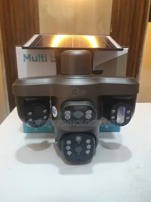 V380 4-Lens 4g All-in-One Solar CCTV Camera | Night Vision
