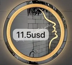 Decorative Wall-Mounted Round Led Mirror