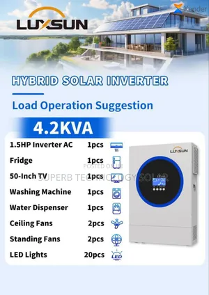 4.2kva 24v Luxsun Hybrid Inverter Available With 1yr Warranty