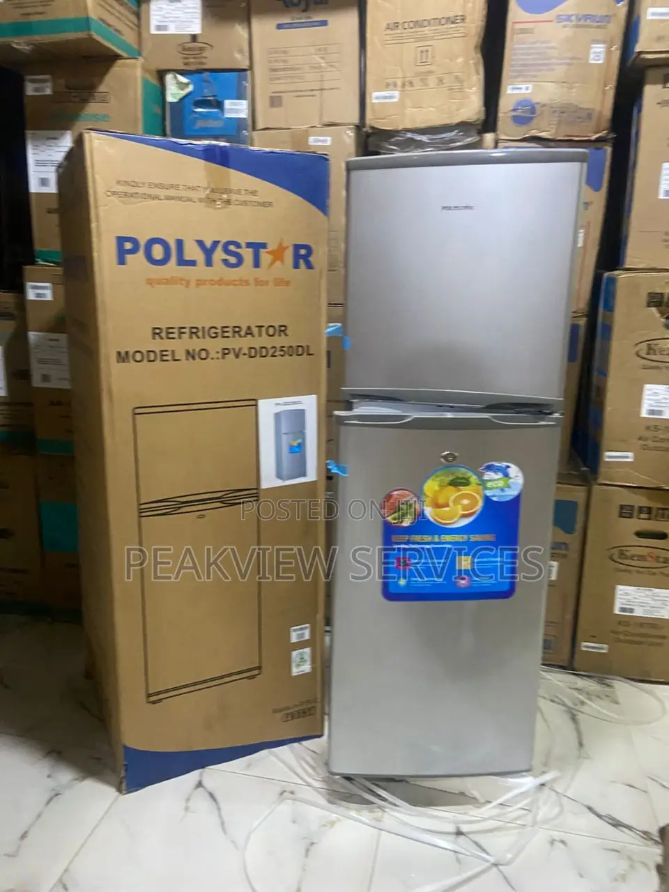 Pv-Dd250dl Polystar 250l Home Refrigerator