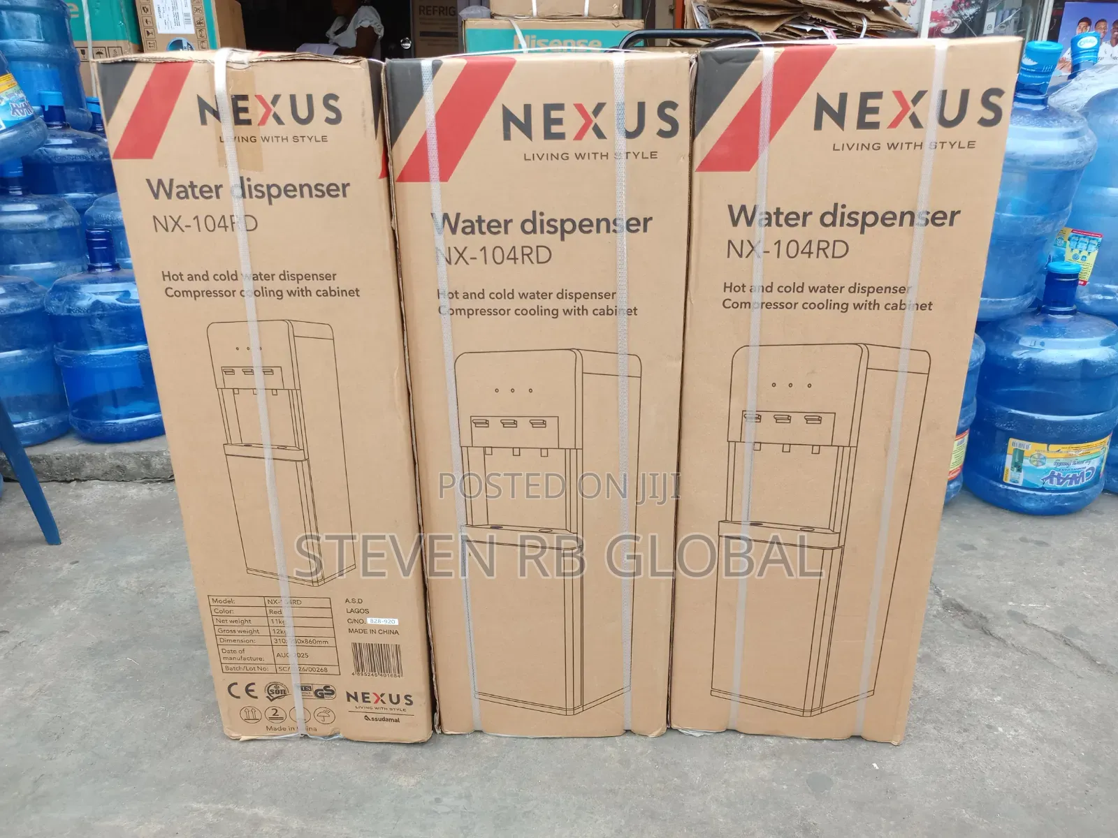 Nexus 3-Tap Water Dispenser With Cabinet | Nx-104rd