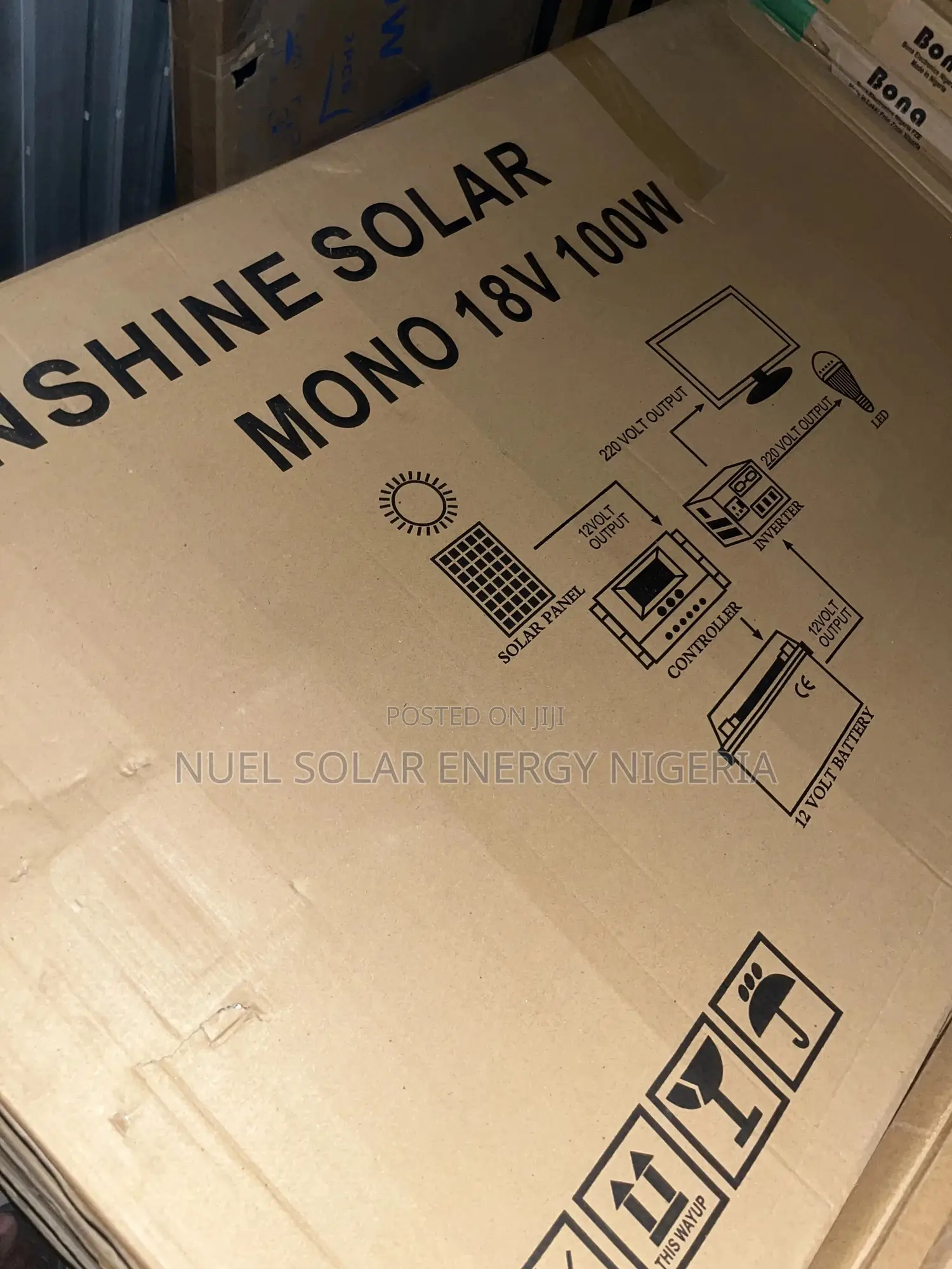 100w Sunshine Solar Panel 18v