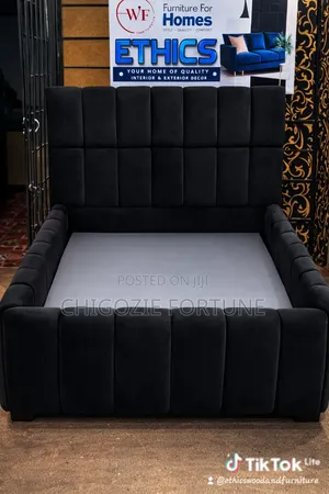4by 6 Fully Padded Bedframe With Solid Materials
